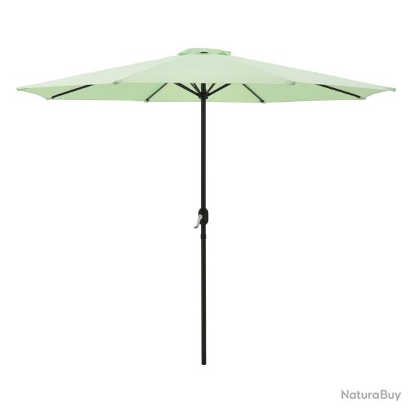 Parasol de jardin polyester acier 300 x 230 cm vert pastel 03_0008050