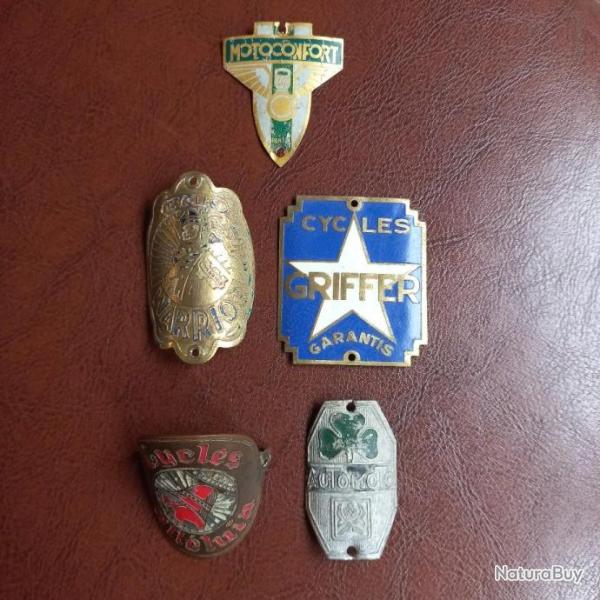 ancienne plaque  contructeur  velo