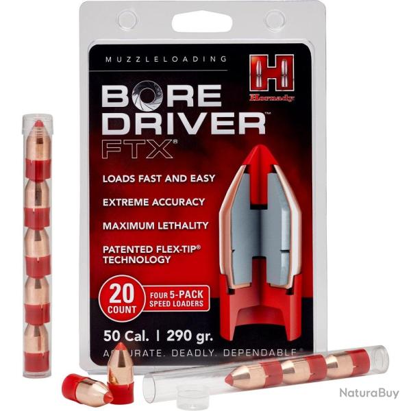 Ogives Hornady Cal. 50 290GR BORE DRIVER FTX