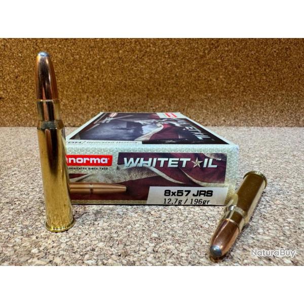 20 BALLES NORMA CAL.8X57JRS WHITETAIL 18.5G, Remplace ALASKA , New !!!
