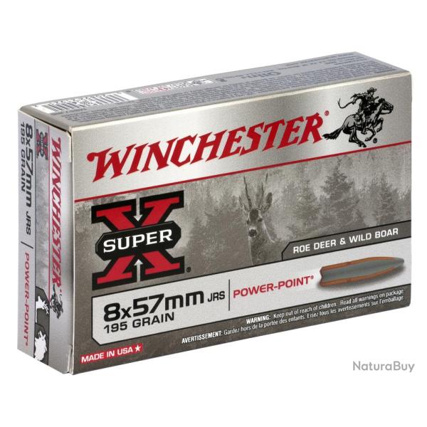 Cartouches WINCHESTER 8X57 JRS super x power point 195GR - Boite de 20 unit�s