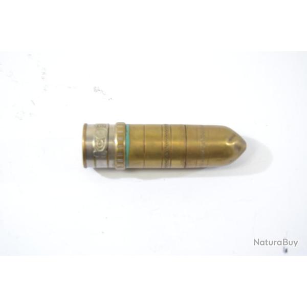 Ancien briquet de soldat en forme d'obus, incomplet.