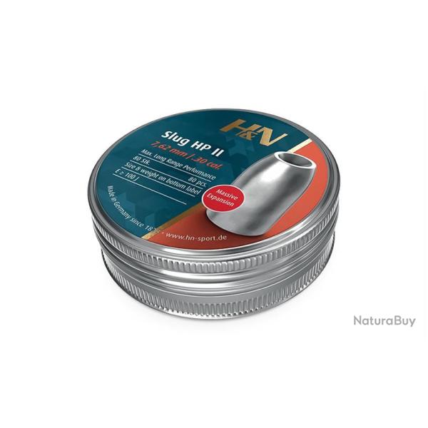 PLOMBS H&N SLUG HP II CAL. 7,62 MM