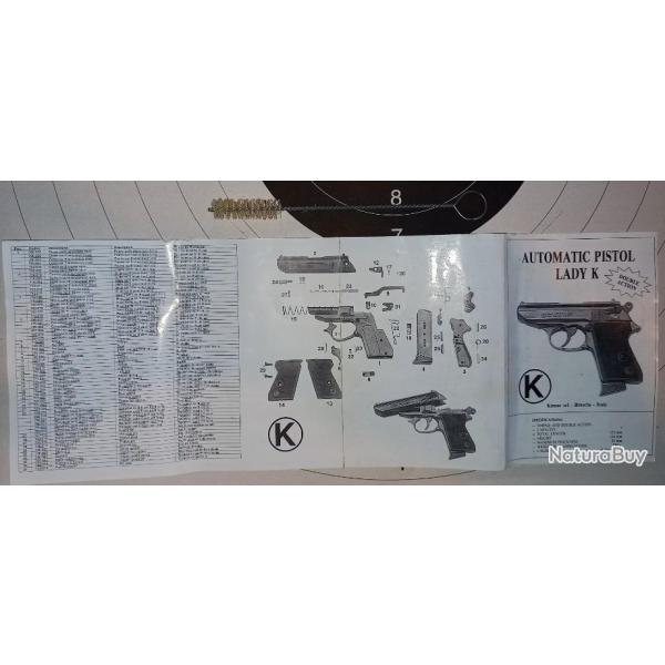 Ecouvillon nettoyagePistolet Lady K de KimarR�plique Walther PPK