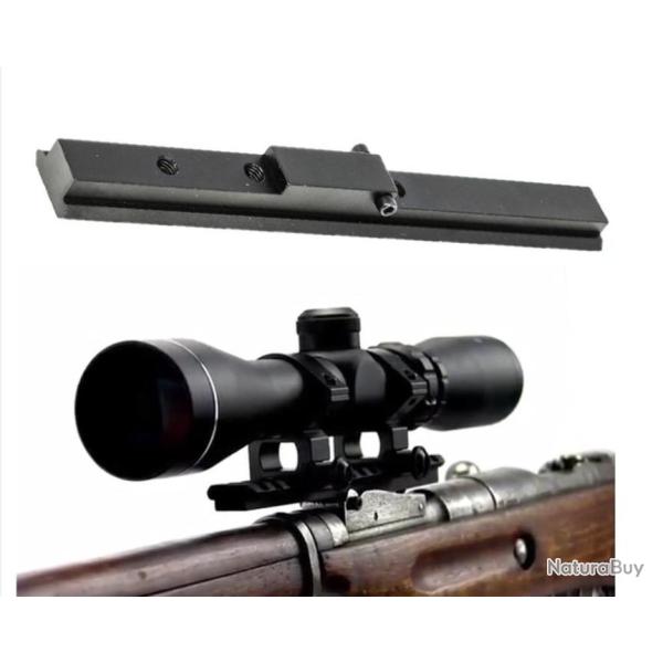 Rail picatinny pour montage d'optique/ lunette sur mosin nagant