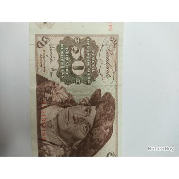Billet allemand 50 Deutsche mark 1977