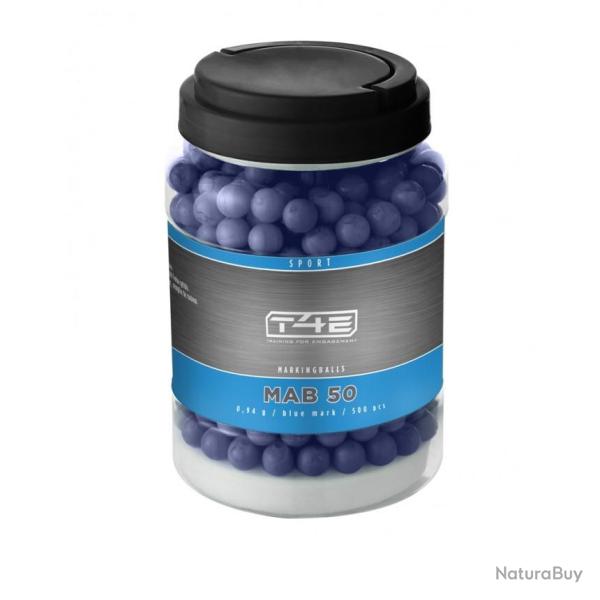 BILLES PEINTURE BLEUE CAL 50 - X500 - MAB50