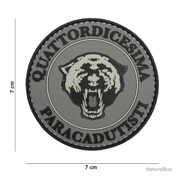 Patch 3D PVC Quattordicesima Paracadutisti gris