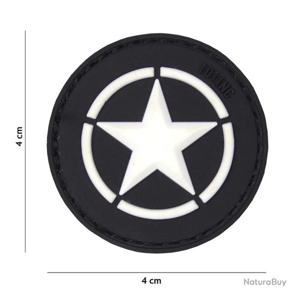 Patch 3D PVC Allied Star noir