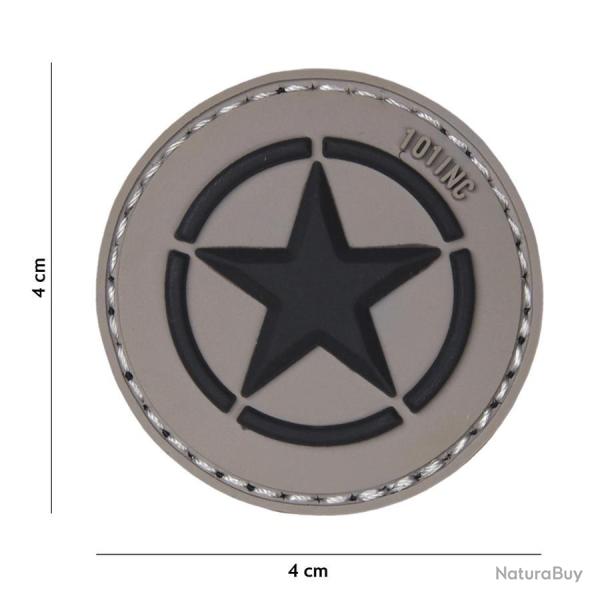 Patch 3D PVC Allied Star gris