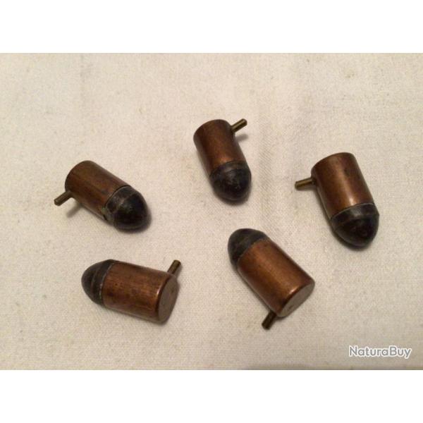 5 CARTOUCHES 12 m/m  BROCHE