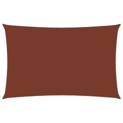 Voile toile d'ombrage parasol tissu oxford rectangulaire 4 x 7 m terre cuite 02_0009713