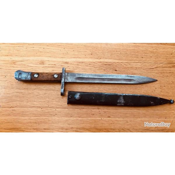 Authentique Ba�onnette Autrichienne MAUSER AS.FA (Turquie-Autriche) n� 15301 et son Fourreau