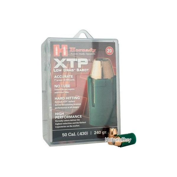 Ogives Hornady - Cal. 50 Sabot 44 240GR XTP