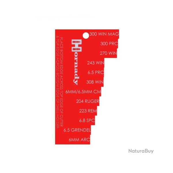 Jauge universelle de longeur d'�tuis Hornady