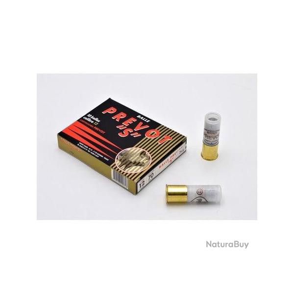 Cartouches Prevot Blondeau "S" Plomb - Demi-blinde - Cal. 12/70 - 26 g / Par 10