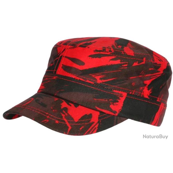 Casquette Militaire Rouge Camouflage Arm�e en Coton Clyff Taille unique Rouge
