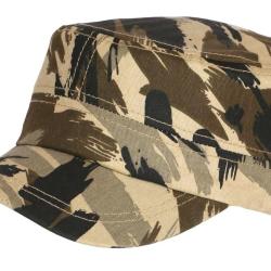 Casquette Militaire Marron Camouflage Arm&eacute;e en Coton Clyff Taille unique Marron