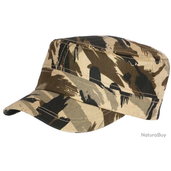 Casquette Militaire Marron Camouflage Arm�e en Coton Clyff Taille unique Marron