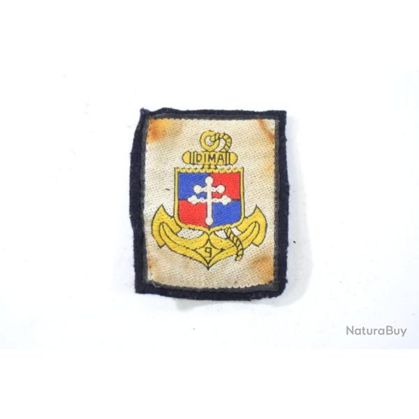 ancien insigne tissu patch brod� 9 DIMA - t�ch�