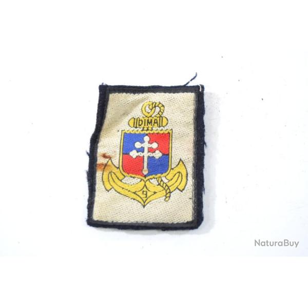 ancien insigne tissu patch brod� 9 DIMA - t�ch� (C)
