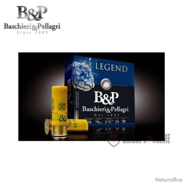 25 Cartouches B&P F2 Legend 28G Cal 20/70 Pb 9.5