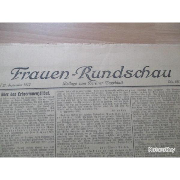 Journal Frauen-Rundschau 1912