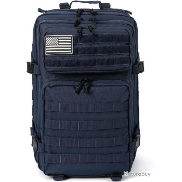 Sac � Dos Militaire Tactique Grande Capacit� 45L �tanche Chasse P�che Randonn�e Escalade Bleu