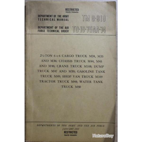 Technical Manual TM 9-819 (Army) and Technical order T0-19-75AA-74 (USAF)