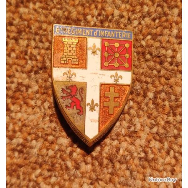 insigne du 6� r�giment d'infanterie