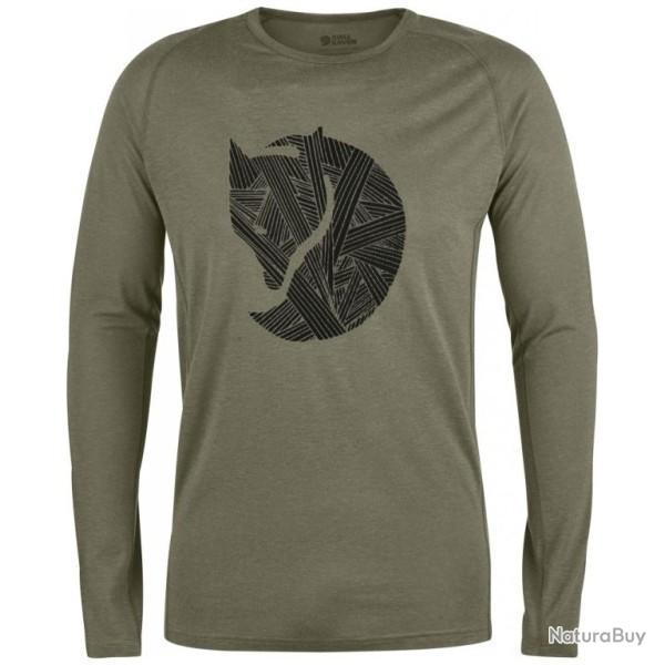 TEE SHIRT FJALLRAVEN ABISKO TRAIL PRINT LS