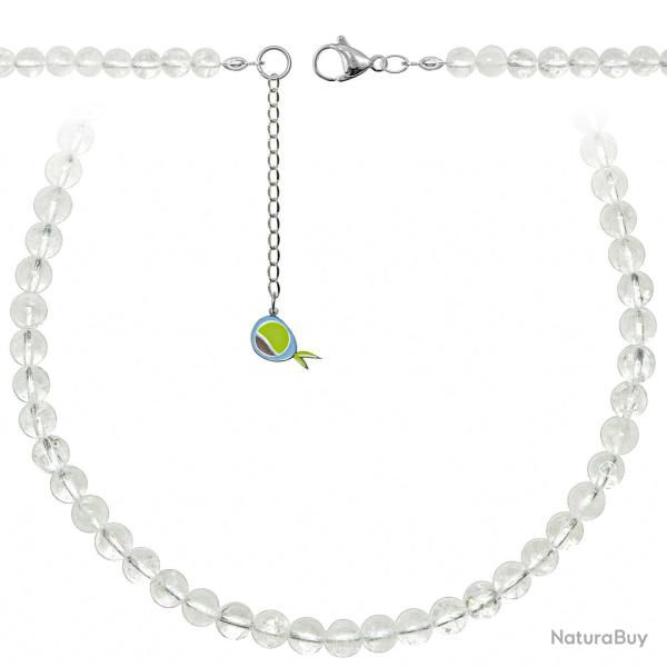Collier en cristal de roche - Perles rondes 6 mm - 43 cm