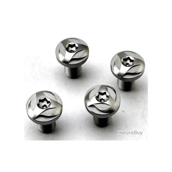 Jeux de 4 visses pour plaquette colt 1911 (argent 3)
