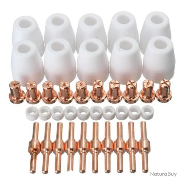 40pcs Consommable pour d�coupeuse plasma CUT-40 50 PT-31 LG-40