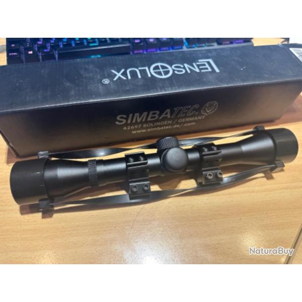 Lunette Lensolux SImbatec 4x32 neuf 22LR