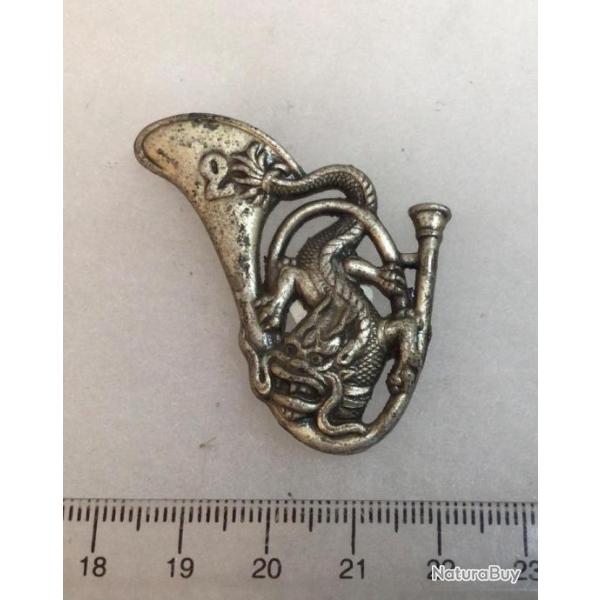 FRANCE CHASSEURS - Insigne  2� Bataillon de Chasseurs � Pied pavillon � droite Drago Paris