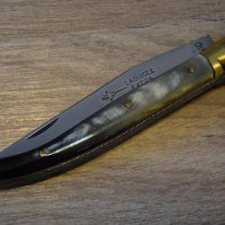 Grand  Laguiole Extra G.DAVID 13/24cm + Etui de Ceinture en Cuir