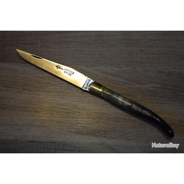 Grand  Laguiole Extra G.DAVID 13/24cm + Etui de Ceinture en Cuir