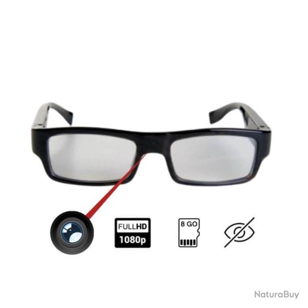 Lunettes de cam�ra espion haute d�finition Vid�o Full HD 1080 pixels