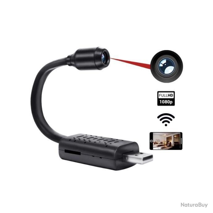 Mini Caméra Espion Sans Fil - 4K, Vision Nocturne, 6h Autonomie, Avec Support Magnétique
