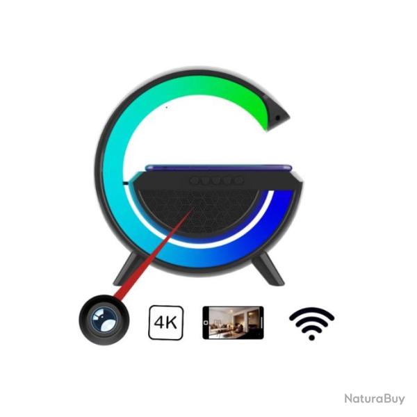 Station de Recharge sans fil cam�ra espion Ultra HD 4K WIFI