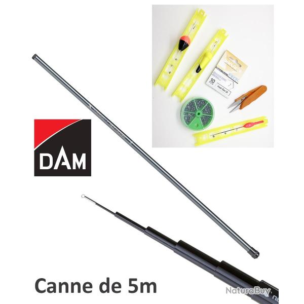 Set p�che au coup d�couvert, canne de 5m + accessoires