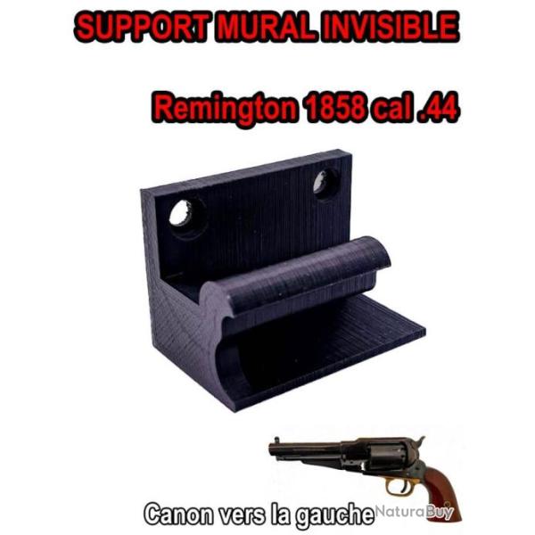 Support mural invisible de pr�sentation pour Remington 1858 vers la gauche - Bast3D