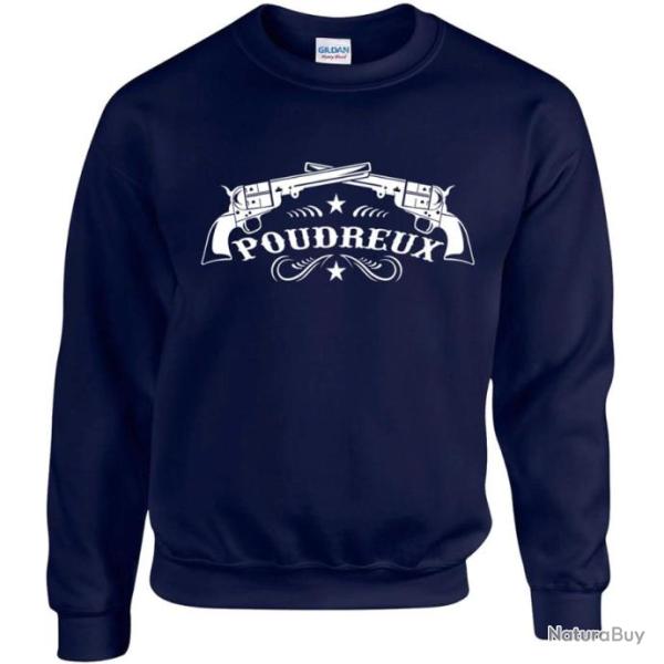 Sweat POUDREUX tir revolver amorce percussion PNF2 PN poudre noire black powder calibre .44 .36 .31