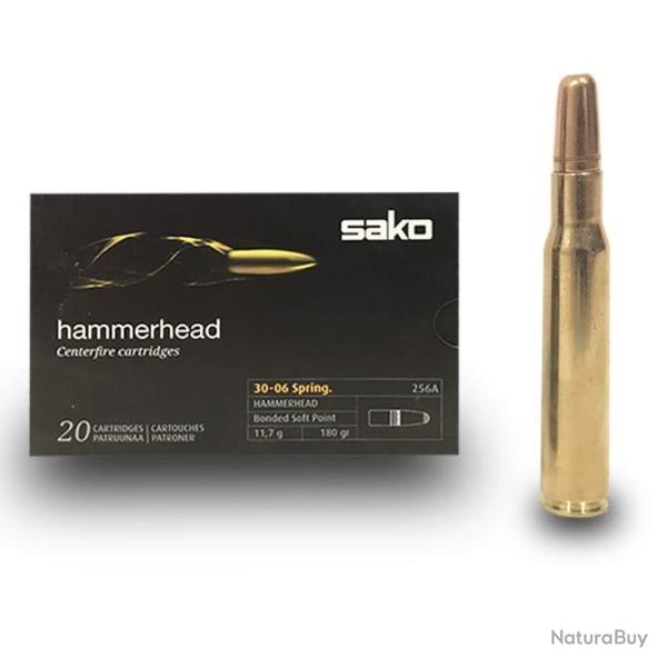 Munitions SAKO calibre 30-06 Hammerhead 180gr - 11.7g x20