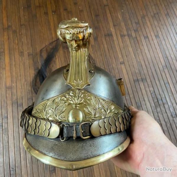 CASQUE DE DRAGON FRAN�AIS CAVALERIE MOD 73 COMPLET