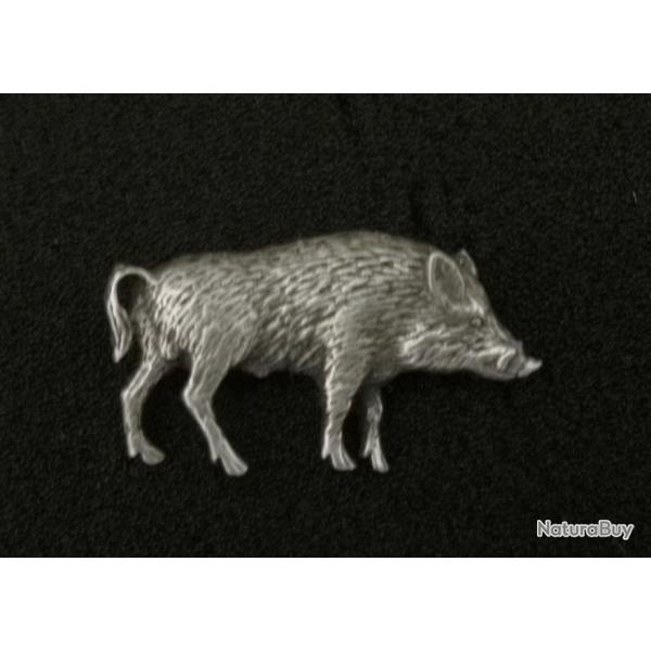 Insigne repr�sentant un Sanglier de profil  Hauteur : 20 mm Largeur : 32 mm