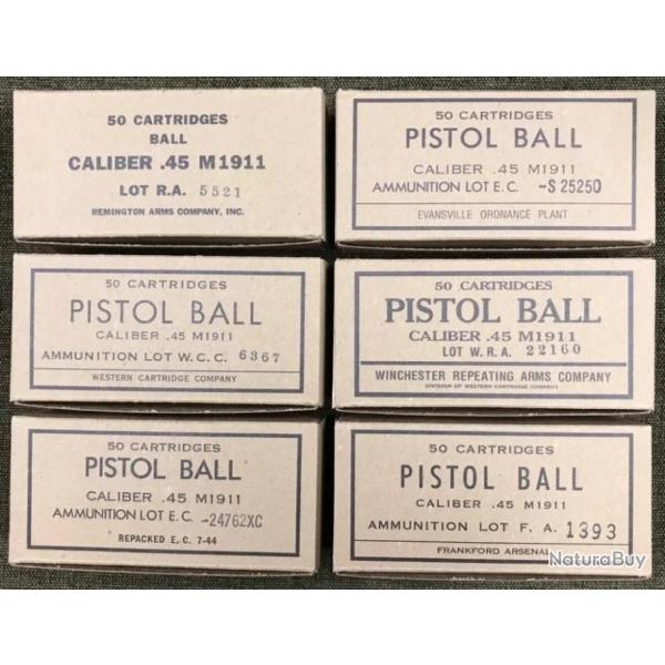 boite reproduction - 45 - thompson / 1911