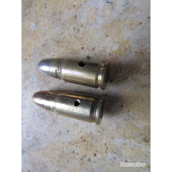 une  Cartouche neutralise vide percu - 30 luger 7,65 parabellum - suisse