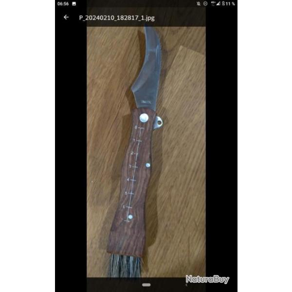 Couteau de poche pliant � champignon